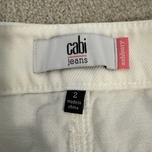 CAbi Ashbury Jeans in White Size 2 NWOT
